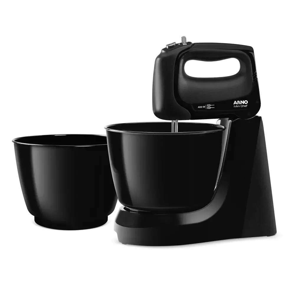 BATIDORA ARNO 1 BATIDORA MINI CHEF ARNO H11 4V 2 BOWLS NEGRO 220V - Imagen 1