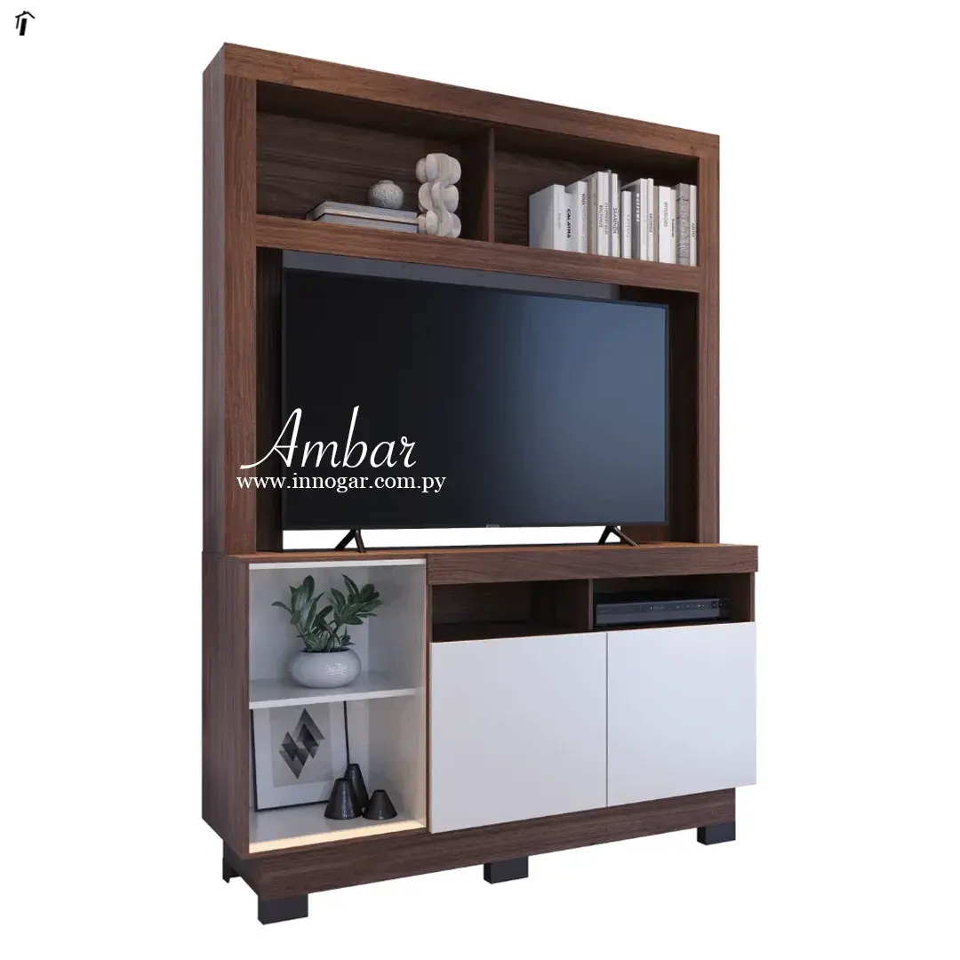 ESTANTE AMBAR 2 Estante Ambar / Nogueira real Off White - Imagen 1