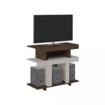 Rack Para Tv Guaiba Amendoa Off White - Imagen 2