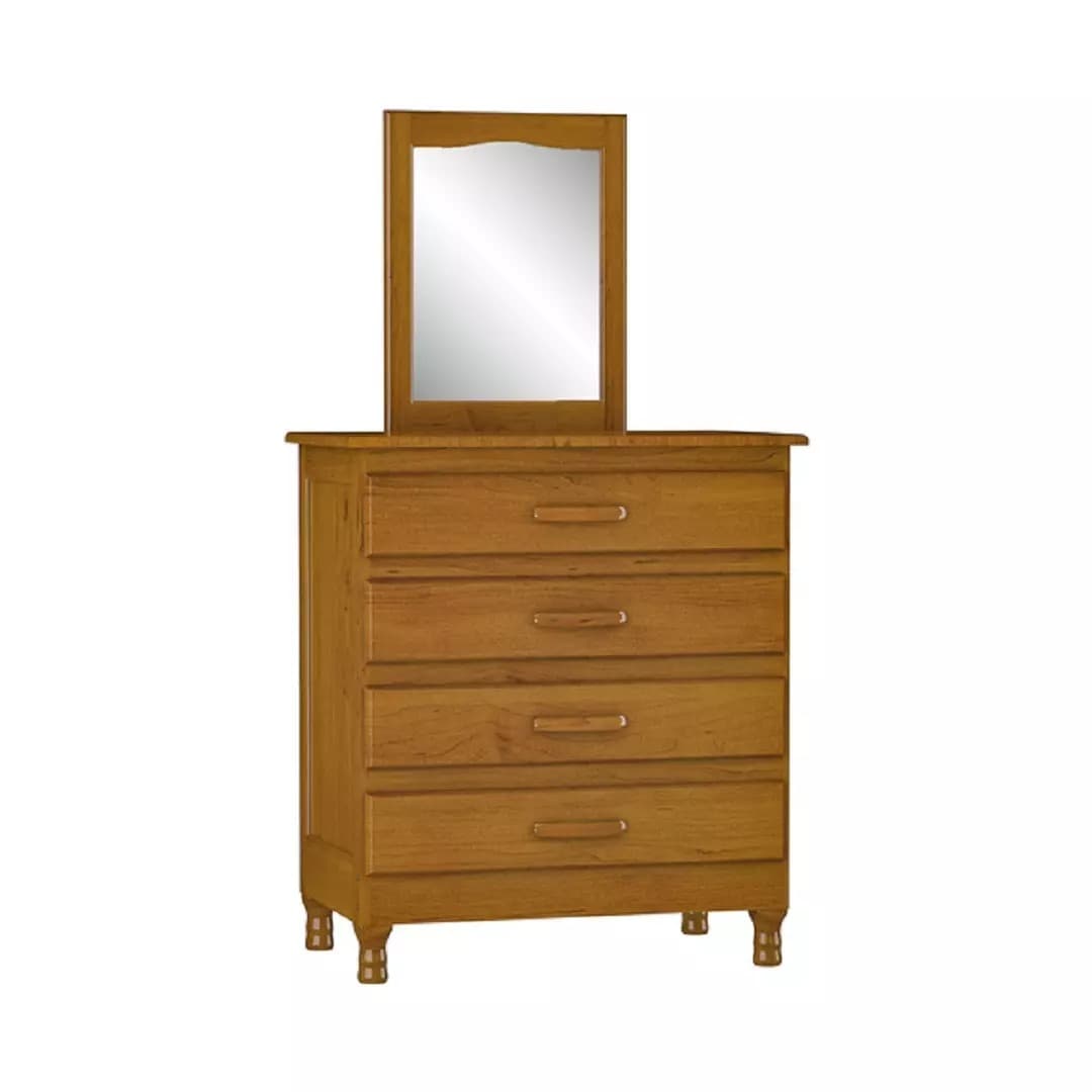 ROPERO ESPERO VIERA COMODA DALLAS 40 C/ESPEJO IMBUIA (MOVEISMPO) - Imagen 1