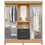 ROPERO MOBI CAPELA NATURE/TITANIUM (ALBATROZ) - Imagen 2