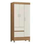 ROPERO WIND 3 PUERTAS MOVELMAX AMENDOA/OFF WHITE