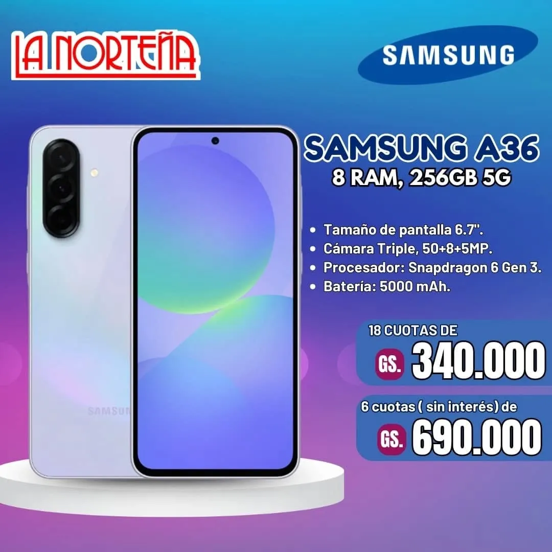 SAMSUN A 36 SAMSUNG A36 - Imagen 1