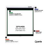 PANTALLA DE PROYECCION QUANTA QTTLT 120  120 - Imagen 2