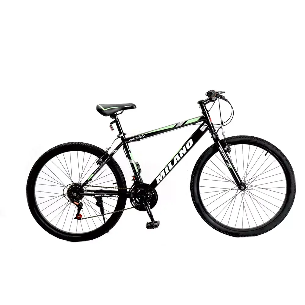 BICICLETA ARO 26 NEGRO 18 VELOCIDADES MILANO ACTION 26 18/VEL NEGRO - Imagen 1