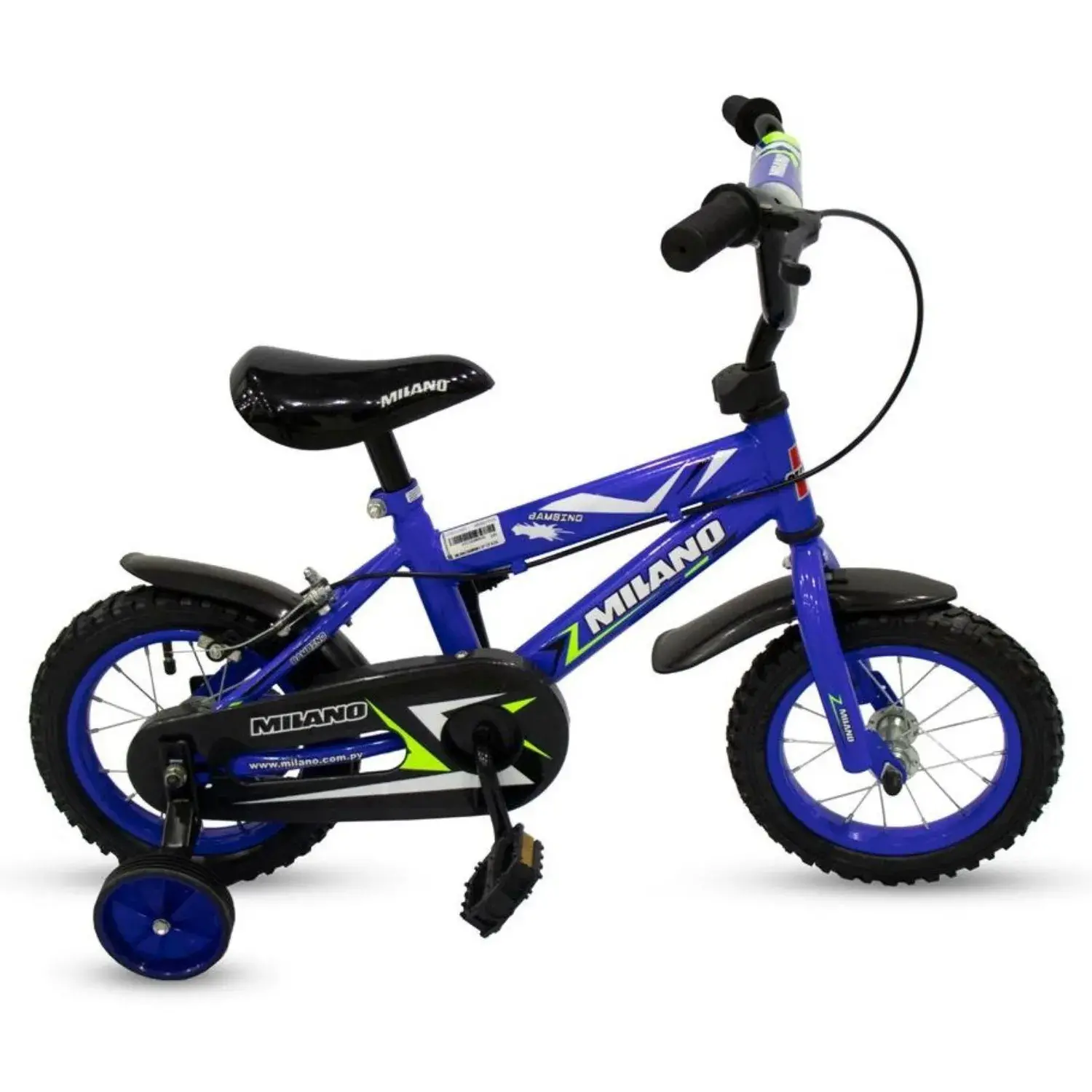 BICICLETA MILANO ARO 12 MILANO BAMBINO 12 C/F AZUL/VERDE - Imagen 1