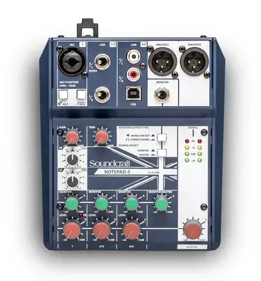 Soundcraft-NP-5-01_vert_medium (1) NOTE PAD 5CH DESKTOP SOUNDCRAFT - Imagen 1