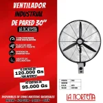 VENTILADOR TOKYO INDUSTRIAL DE PARED 26 - Imagen 2