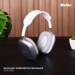 AURICULAR INALAMBRICO KOLKE SURROUND KAB-633 PLATA