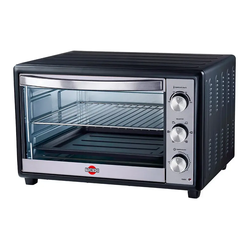 HORNO LISO PLUS HORNO ELECTRICO LISTO PLUS 46LTS NEGRO - Imagen 1