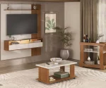 MESA CENTRO MILA CEREZO/OFF WHITE (ARTELY) - Imagen 2