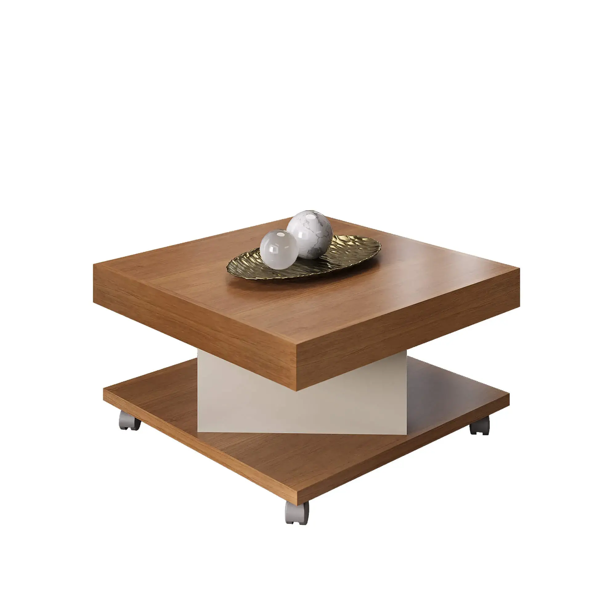 MESA SAARA MESA CENTRO SAARA CEREZO/OFF WHITE(ARTELY) - Imagen 1