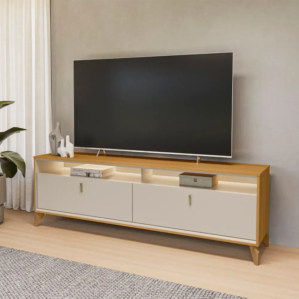 RACK MOVELMAX RACK DUBAI C/LRD TAURI/OFF/WHITE (LINEABRASIL) - Imagen 1