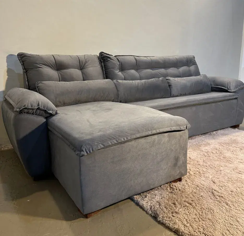 YERU 2LUG SOFA YERUTI 2+CHES DER.VELUTEX 70GRIS CONFORT - Imagen 1