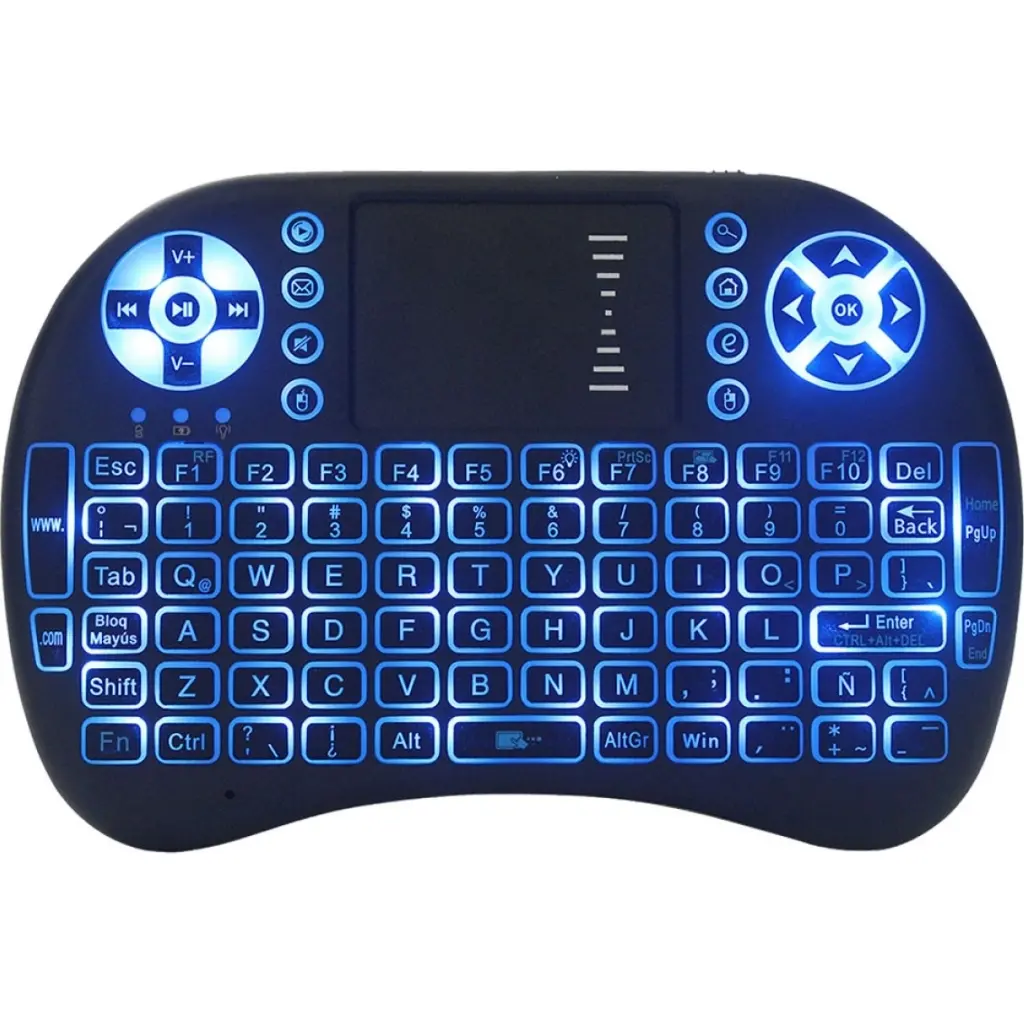 mini teclado iluminado (1) MINI TECLADO INALAMBRICO RETROILUMINADO KET-1107 - Imagen 1