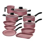Juego de Olla 10pzs Linz granito Rosa Tramontina