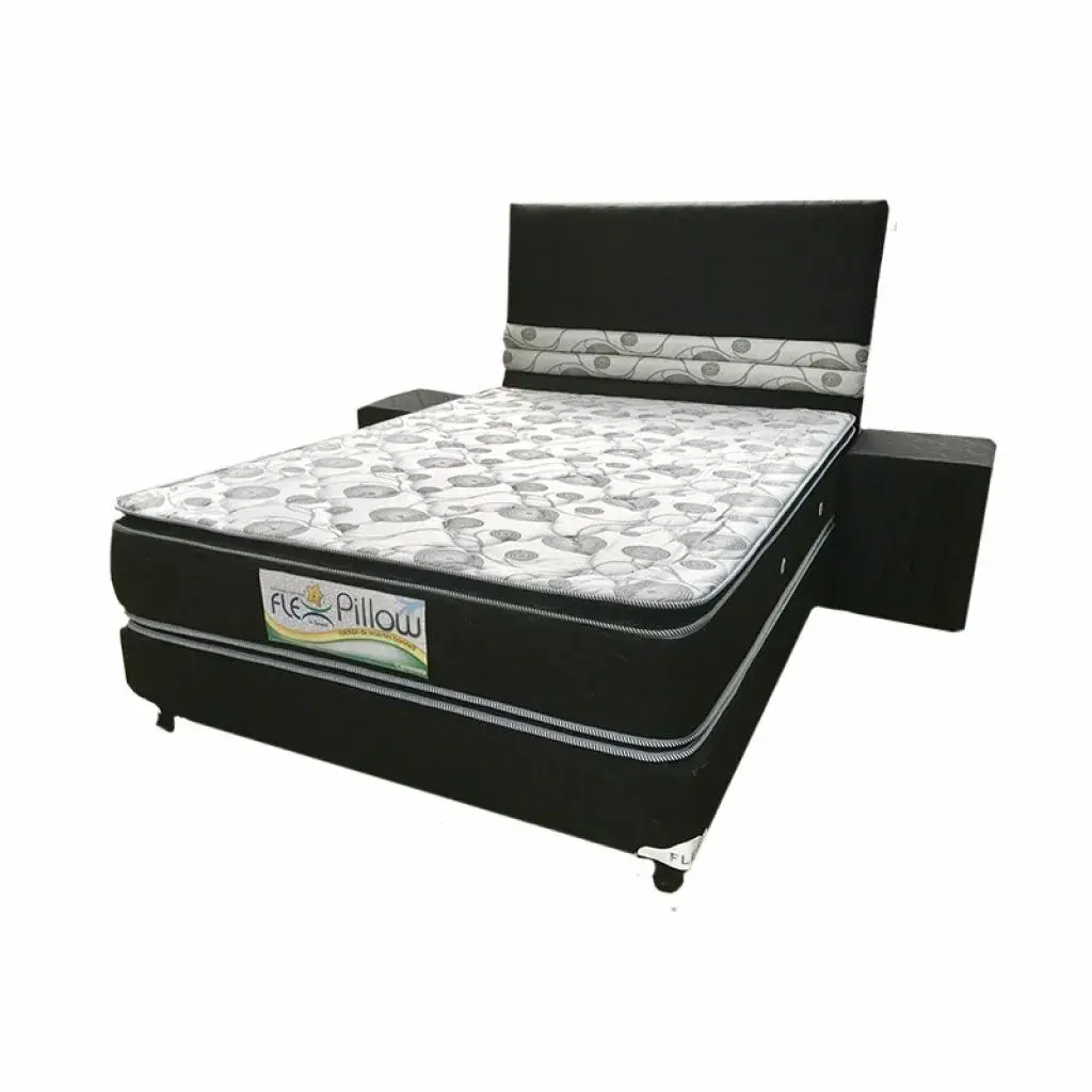 INMAPOL GRIS Y NEGRO Sommier Flex Pillow Inmapol NEGRO con GRIS1.60 x 2.00 Completo - Imagen 1