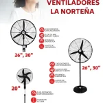 VENTILADOR INDUSTRIAL DE PARED 30 LA NORTEÑA