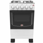 COCINA A GAS TOKYO DALLAS BLANCO 4H MESA INOX.