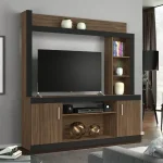 ESTANTE ABBA NT1050 NOTAVEL NOGAL TREND|NEGRO - Imagen 2