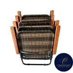 JUEGO DE SILLON PLEGABLE DE RATAN - Imagen 2
