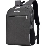 MOCHILA ANTI-ROBO CITY CON CANDADO KVM 339 GRIS OSCURO