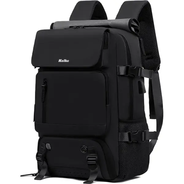 MO MOCHILA DE VIAJES HIKES KVM-720 NEGRA - Imagen 1