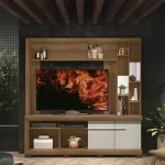 Estante Canela Movelmax P/ TV HASTA 65" FREIJO OFF WHITE - Imagen 2