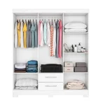 Ropero NT5130/6 Puertas 2 Cajones BLANCO ABBA - Imagen 2