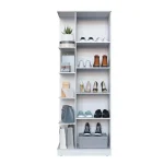 ZAPATERA ABBA CAMILLE 680 1 PUERTA C/ ESPEJO INDEKES BLANCO - Imagen 2