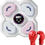 MAQUINA DE BOXEO PARA PARED NIÑOS BLANCO/ROSA