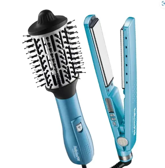 74108462121-pack-babyliss BAB PACK CELESTE PLANCHITA 4091 + HOT BRUSH 2.5 - Imagen 1