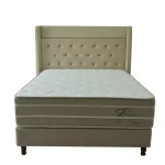 SOMMIER 200X200 TIZZIANO BEIGE/NEGRO