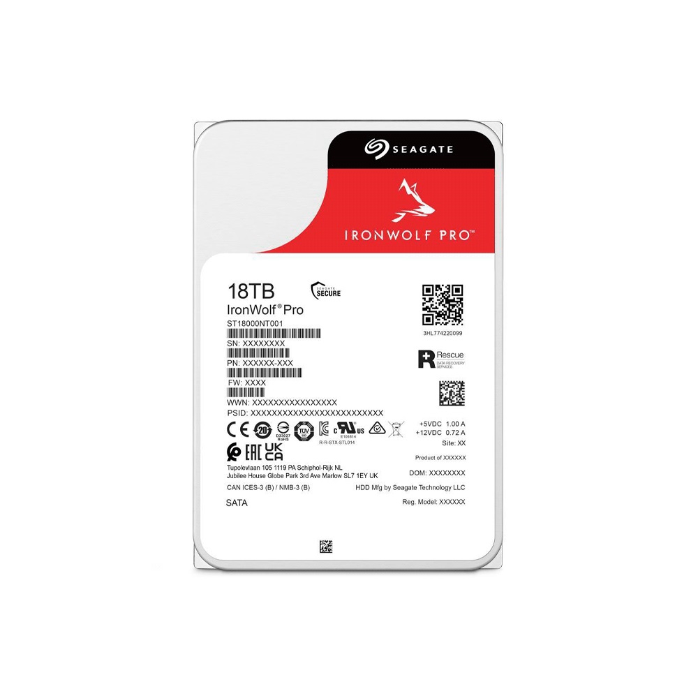 fastrax_100182_693072943bd6c.jpg DISCO DURO 18TB SEAGATE IRONWOLF NAS 7200 256MB ST18000NT001 - Imagen 1