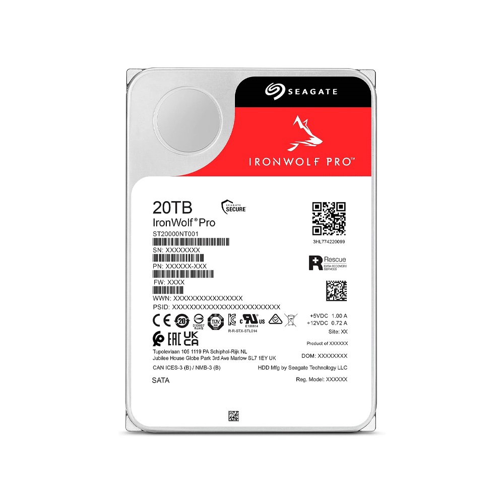 fastrax_100199_693072979cb69.jpg DISCO DURO 20TB SEAGATE IRONWOLF PRO NAS 7200 256MB ST20000NT001 - Imagen 1