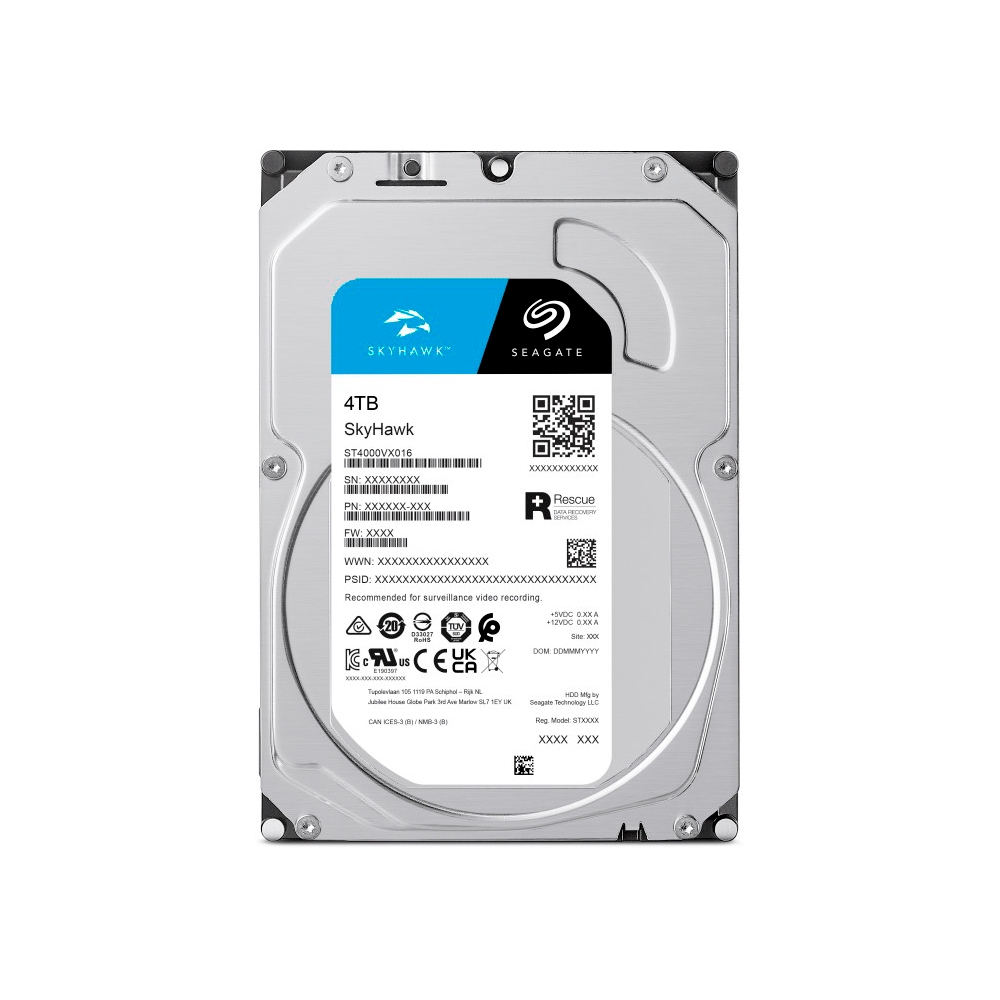 fastrax_100984_6930736c6a2d9.jpg DISCO DURO SATA3 4TB SEAGATE SKYHAWK 5400 256MB ST4000VX016 SURVEILLANCE (GARANTIA BR) - Imagen 1