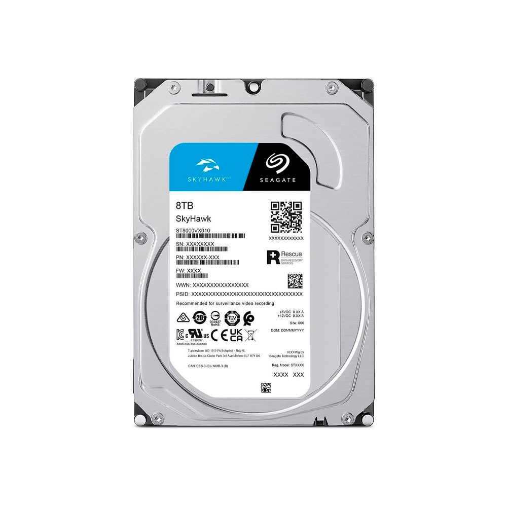 fastrax_100991_6930736f97dd5.jpg DISCO DURO SATA3 8TB SEAGATE SKYHAWK 7200 256MB ST8000VX010 SURVEILLANCE - Imagen 1