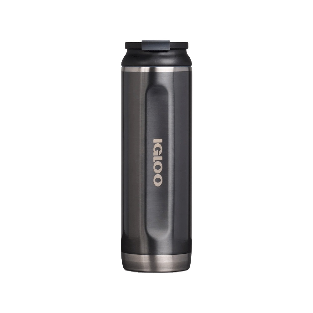 fastrax_101110_6930738d1d662.jpg BOTELLA TERMICA IGLOO 600ML NEGRO C/TAPA 71073 - Imagen 1