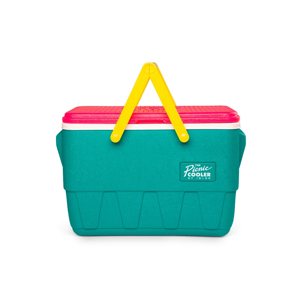 fastrax_101424_6930743cd483d.jpg CONSERVADORA IGLOO 23 LITROS PICNIC RETRO BK JADE 48537 - Imagen 1
