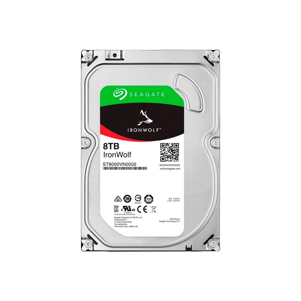 fastrax_101639_69307469d0be0.jpg DISCO DURO SATA3 8TB SEAGATE IRONWOLF NAS 5400 256MB ST8000VN002 - Imagen 1