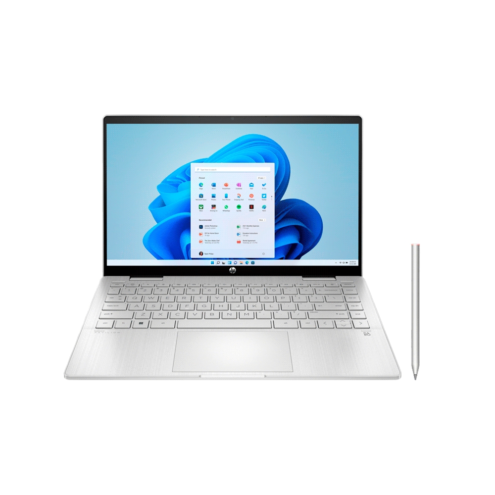fastrax_102148_693075038f7cc.jpg NOTEBOOK HP PAVILION X360 14-EK0003LA I5 1.8/8G/512SSD/W11H/14" FHD IPS TOUCH/PLATA - Imagen 1