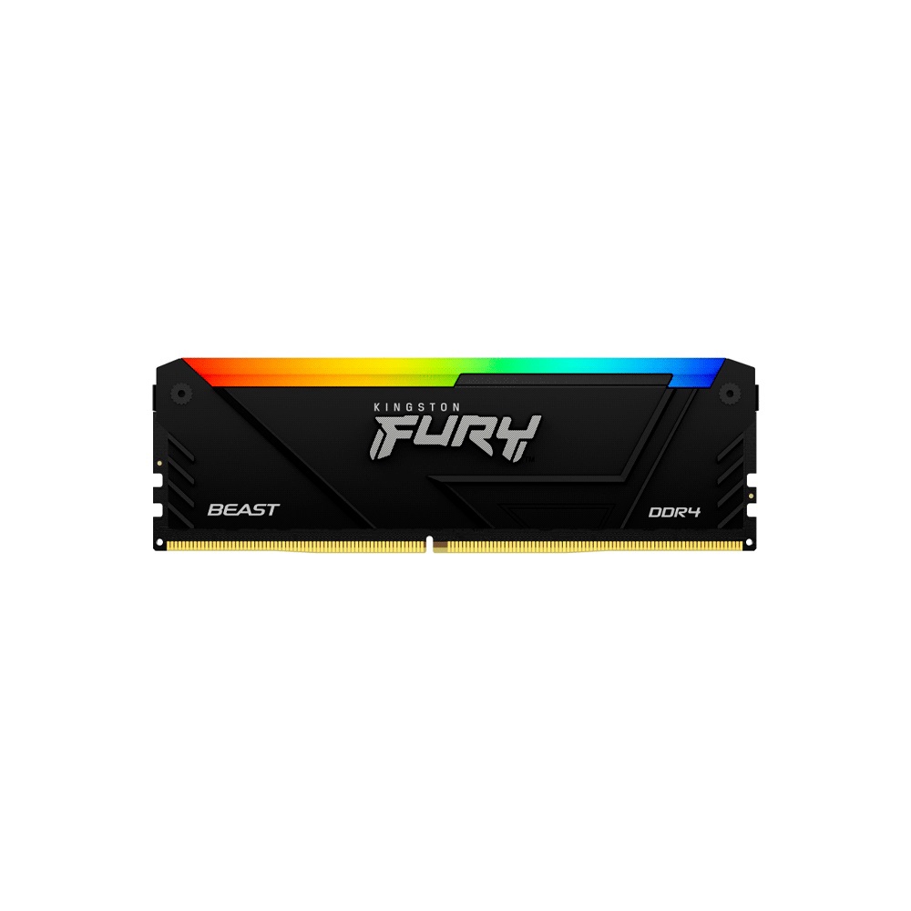 fastrax_102834_6930756f97a16.jpg MEMORIA RAM DDR4 16GB 2666 KINGSTON FURY BEAST BK KF426C16BB2A/16 RGB XMP - Imagen 1