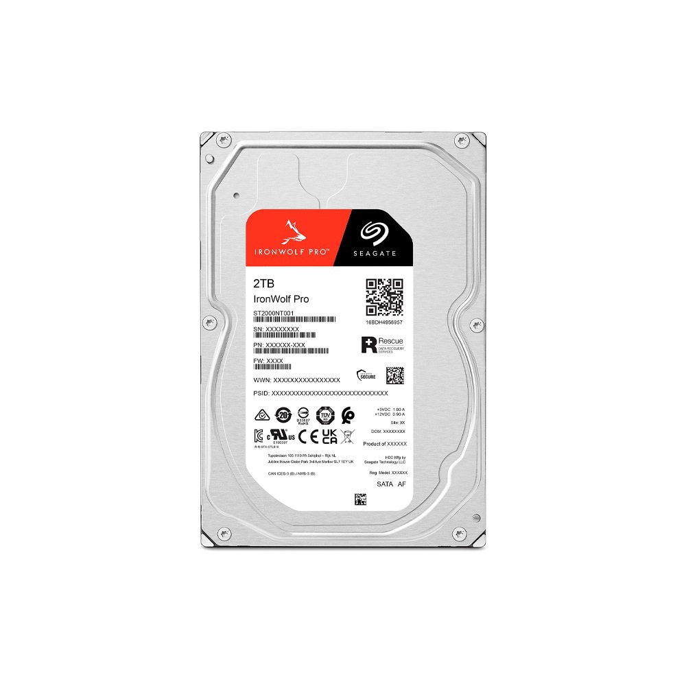 fastrax_103572_69307674a7181.jpg ZZHD SATA3 2TB SEAGATE IRONWOLF PRO NAS 7200 256MB ST2000NT001 - Imagen 1