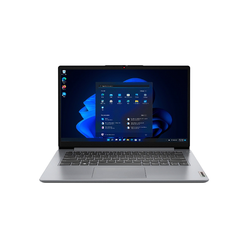 fastrax_107709_69307cc0b3b0f.jpg NOTEBOOK LENOVO IDEAPAD 1 82V60094CF CEL 1.1/4G/128EMMC/W11H/14" HD/GRIS - Imagen 1