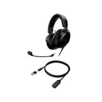AURICULAR CON MICROFONO GAMER HYPERX 727A8AA CLOUD III USB-C/USB-A/3.5MM/NEGRO - Imagen 5