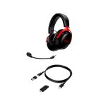 AURICULAR CON MICROFONO GAMER HYPERX 77Z46AA CLOUD III WIRELESS HEADPH 3.5MM/ANC/ROJO-NEGR - Imagen 4