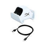 ESTACION DE CARGA HYPERX 51P68AA CHARGEPLAY DUO P/ 2 CONTROLES PS5 USB/BLANCO - Imagen 2