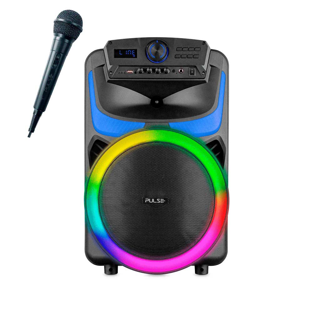 fastrax_114813_693089ff19e9d.jpg PARLANTE PULSE 550W SP403E BURST 12" BT/BAT/AUX/SD/USB/FM/LED/MICROFONO MULTILASER - Imagen 1