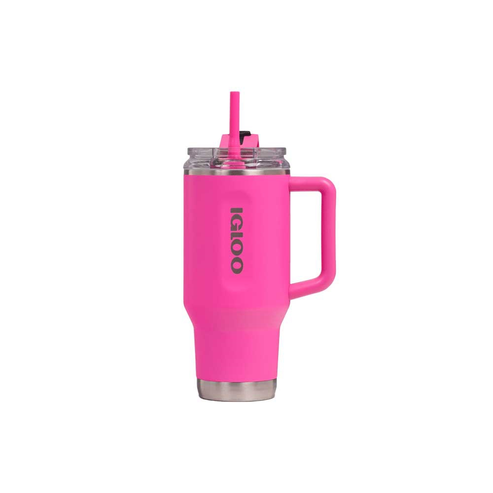 fastrax_115292_693d84e548271.jpg VASO TERMICO IGLOO 950 ML ICE DYE ROSA C/PAJITA 71363 - Imagen 1