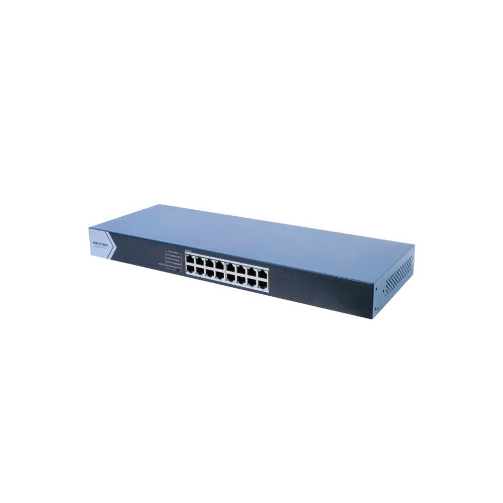 fastrax_116015_69308c20a8d06.jpg SWITCH HIKVISION DS-3E0516-E(C) 16P/1GBPS METAL RACK - Imagen 1